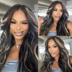 Sunber Body Wave Highlights 13x4 Lace Fontal Color Wig Flash Sale