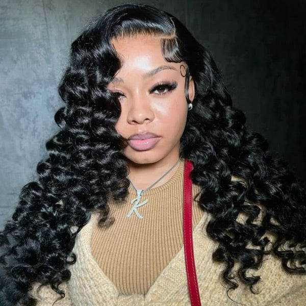 HairHive Wand Curl Pre-cut 7x5 HD Lace Bleached Knots Wear Go Glueless Wig Easy Install Beginner Friendly