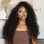 Sunber Blend & Secure Half Water Wave Wig -Glueless Put on and Go Human Hair Drawstring Wig