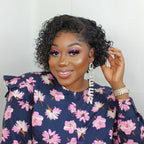 Short Curly Hair 13x4 Lace Front Wig Pixie Wig Human Hair Preplucked with Baby Hair