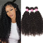 Hive Hair Jerry Curly Virgin Human Hair Weave 1pc/3pc Bundles-Can Be Dyed And Bleached