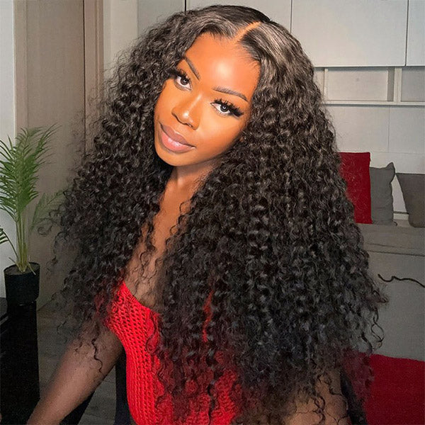 Subscribers-Only M-Cap Pre-Cut 9x6 HD Lace Kinky Curly Wear Go Wig Bleached Tiny Knots 100% Glueless Wig