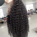 360 Lace Front Wigs Kinky Curly Mongolian Virgin Human Hair Natural Looking Lace Wigs