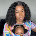 HairHive Wear Go Glueless Wigs Kinky Curly Pre Cut 7x5 HD Lace Closure Short Bob 100% Glueless Wig