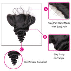 Loose Wave 13x4 Lace Frontal Human Virgin Hair