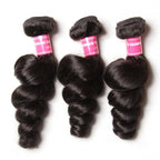 Hive Hair Brazilian Loose Wave 3 Bundles On Sale, 7A Grade Virgin Hair