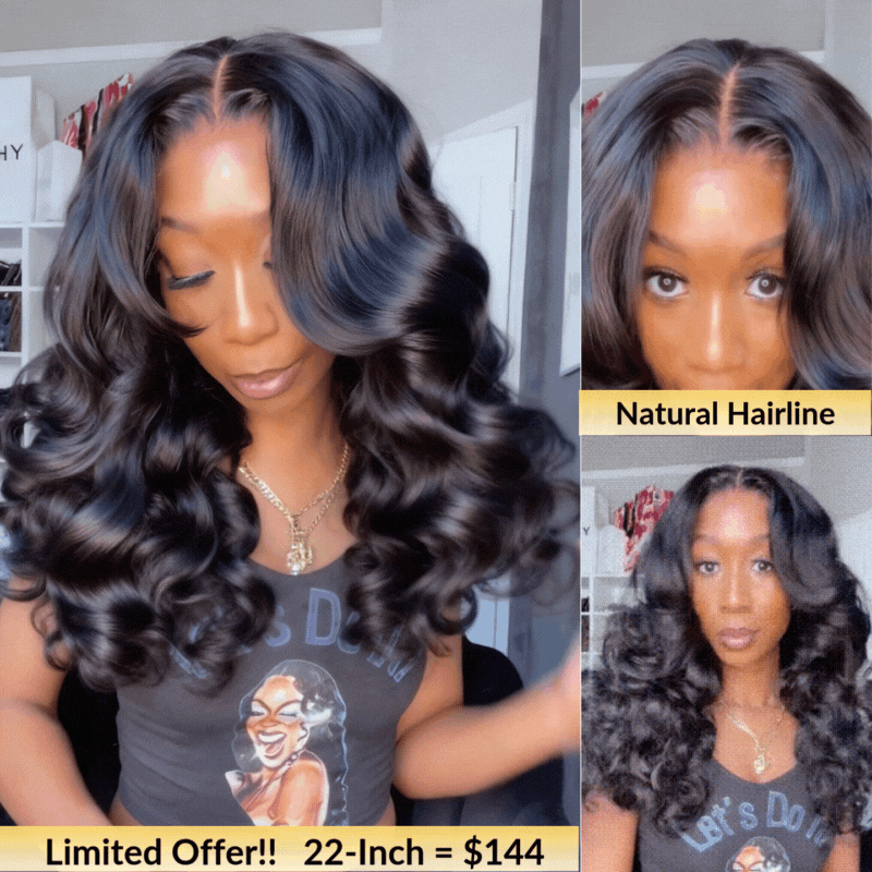 Sunber Body Wave 13x4 Pre-Everything 150% Density Glueless Frontal Wig – Pre-Plucked Hairline & Elastic Drawstring Flash Sale
