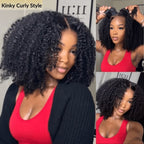 Sunber 7x5 Bye Bye Knots Wigs Jerry Curly Pre-Cut Lace Human Hair Wigs Bleached Knots With Baby Hair