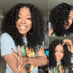 Sunber 7x5 Bye Bye Knots Wigs Jerry Curly Pre-Cut Lace Human Hair Wigs Bleached Knots With Baby Hair