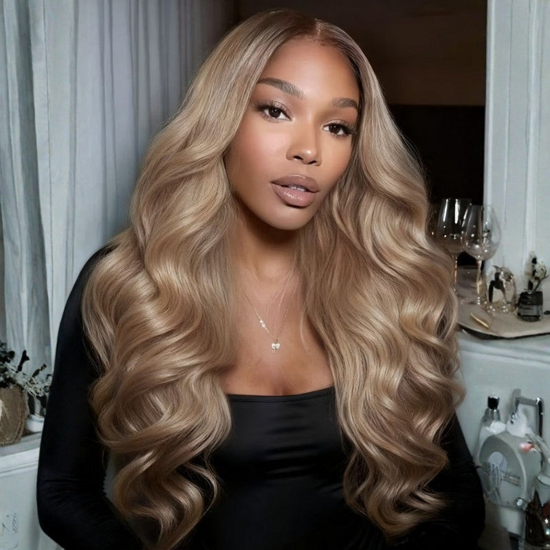 Sunber Ash Blonde Glow 13x4 Pre Everything Lace Frontal Body Wave Wig With Invisi Drawstring