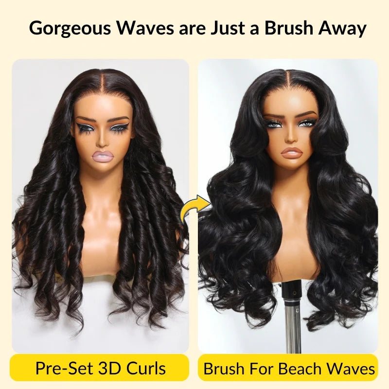 Sunber Body Wave 13x4 Pre-Everything 150% Density Glueless Frontal Wig – Pre-Plucked Hairline & Elastic Drawstring Flash Sale