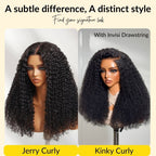 Sunber 7x5 Bye Bye Knots Wigs Jerry Curly Pre-Cut Lace Human Hair Wigs Bleached Knots With Baby Hair