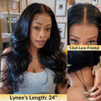 Sunber Body Wave 13x4 Pre-Everything 150% Density Glueless Frontal Wig – Pre-Plucked Hairline & Elastic Drawstring Flash Sale
