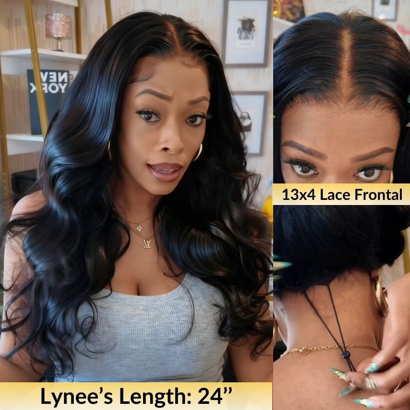 Sunber Body Wave 13x4 Pre-Everything 150% Density Glueless Frontal Wig – Pre-Plucked Hairline & Elastic Drawstring Flash Sale