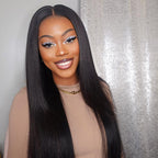 HairHive M-cap Straight Wear Go Wigs Pre Cut 9x6 HD Lace Bleached Knots Glueless Wigs Human Hair Tiny Knots Pre Plucked Hairline