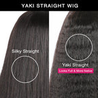 HairHive Wear Go Glueless Wigs Kinky Straight Pre Cut 7x5 HD Lace Front Bob Wigs