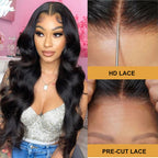 Sunber 6x4.75/5x5 Pre Cut HD Lace Wigs Body Wave Human Hair Grab And Go Glueless Wigs
