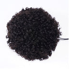Sunber Afro Kinky Curly Puff For Woman Human Hair  With Adjustable Band And Clips