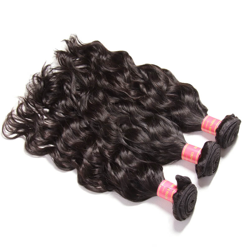 Hive Hair Brazilian Natural Wave Three Bundles Hair Weave Natural Color Human Hair