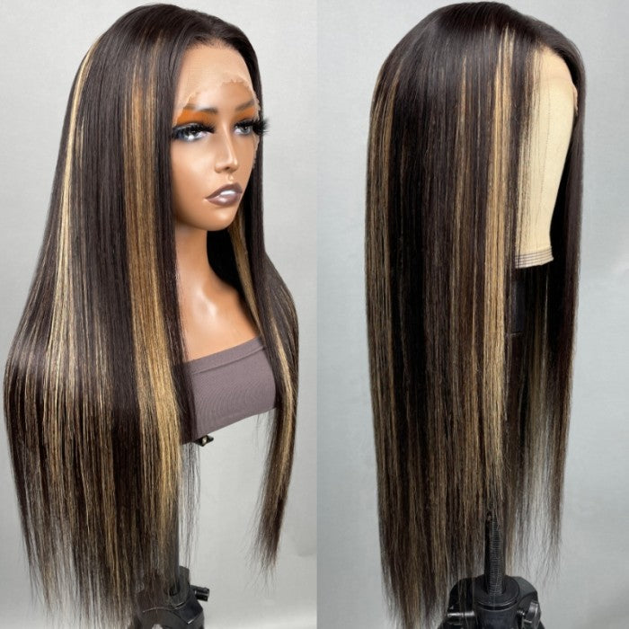Sunber Body Wave Highlights 13x4 Lace Fontal Color Wig Flash Sale