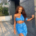 3 In 1 Half Wig | Reddish Brown Water Wave Wear Go Half Wig Daily Wear Drawstring Flip Over Wig