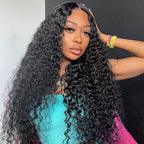 HairHive Water Wave Pre-Cut 9x6 T Part Lace Wig Bleached Knots Lace Frontal Wear Go Wig