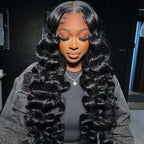 HairHive M-Cap Wand Curl Pre Cut 9x6 HD Lace Wear Go Glueless Wigs 100% Human Hair Pre Bleached Tiny Knots