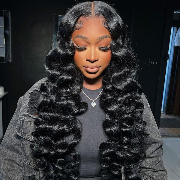 HairHive M-Cap Wand Curl Pre Cut 9x6 HD Lace Wear Go Glueless Wigs 100% Human Hair Pre Bleached Tiny Knots